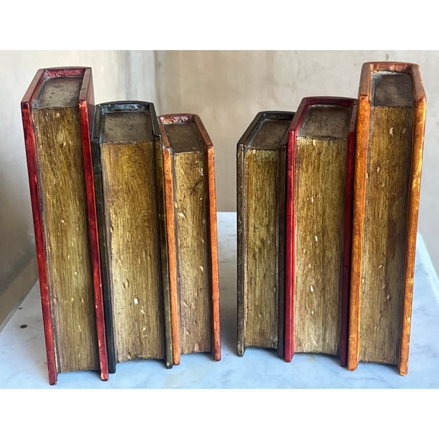 Vintage Italian Leather Bookends-Set of 2 For Sale - Image 13 of 13