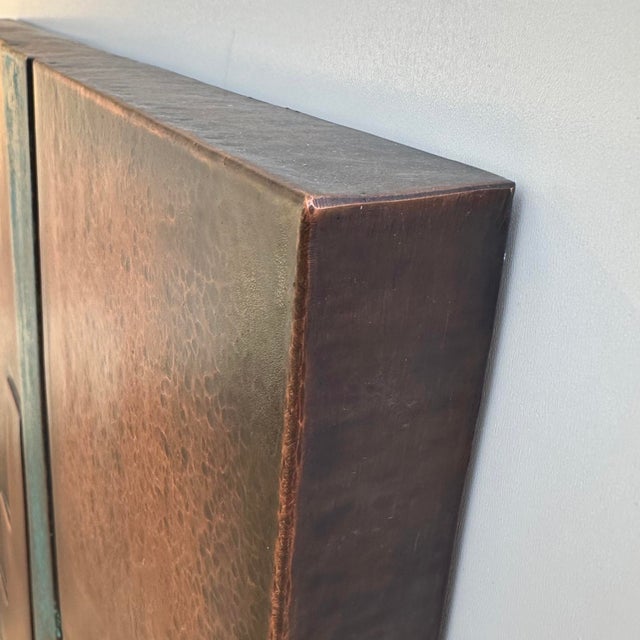 Abstract Geometric Metal Triptych Wall Sculpture "Intervals" by Jeremy Maronpot For Sale - Image 11 of 18