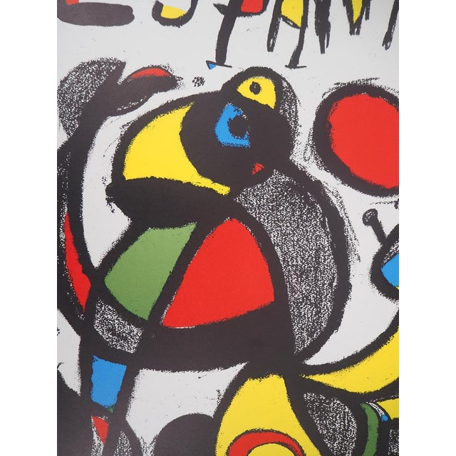 Joan Miro, España, Copa del Mundo, 1982, Original Signed Lithograph For Sale - Image 4 of 9