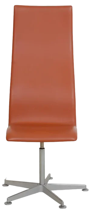 Tall Oxford Chair in Walnut & Leather by Arne Jacobsen, 2000s