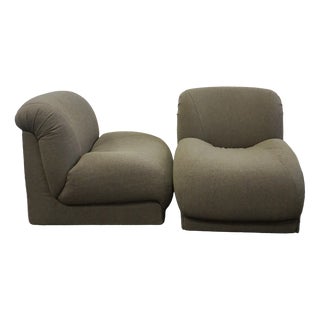Vintage Italian Chairs by Doimo Salotti, 1970s, Set of 2 For Sale