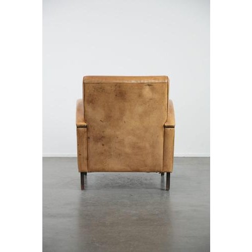 English Armchair in Cowhide For Sale - Image 4 of 13