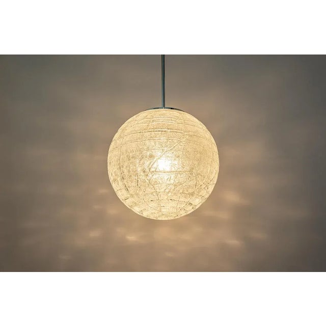 Large Murano Ball Pendant Light from Doria Leuchten, Germany, 1970s For Sale - Image 10 of 13