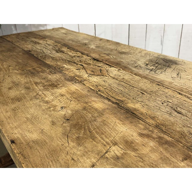 Antique Monastery Table in Raw Oak, 1800s For Sale - Image 9 of 18