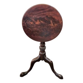 Antique George III Tilt-Top Table Mahogany 1780-1800 Wine Table Drinks Table For Sale
