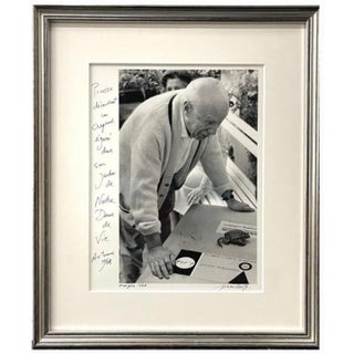 Lucien Clergue, Silver Gelatin Photograph Hand Signed Photo Pablo Picasso Profile Lucien Clergue, 1968 For Sale
