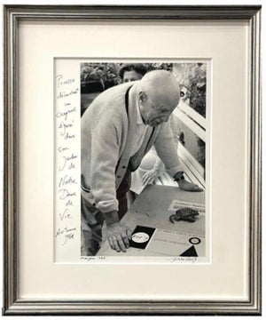 Lucien Clergue, Silver Gelatin Photograph Hand Signed Photo Pablo Picasso Profile Lucien Clergue, 1968
