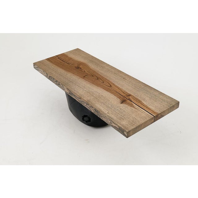 Wood Wooden Brutalist Table by Logniture For Sale - Image 7 of 18