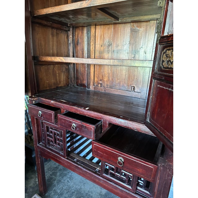 Antique Chinese Kitchen Cabinet For Sale In Portland, OR - Image 6 of 7