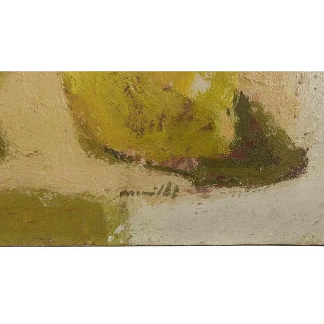 Modern Franco Marzilli, Still Life, Oil Painting, 1970s For Sale - Image 3 of 4