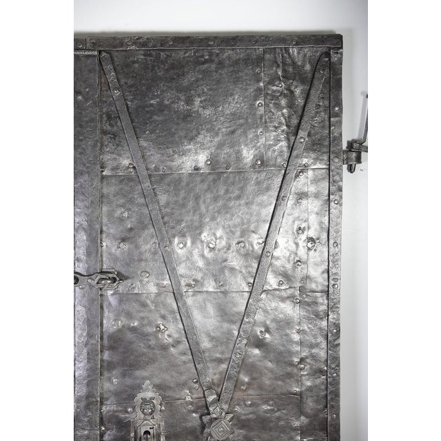 Antique Iron Clad Double Doors, 1780s For Sale - Image 15 of 18