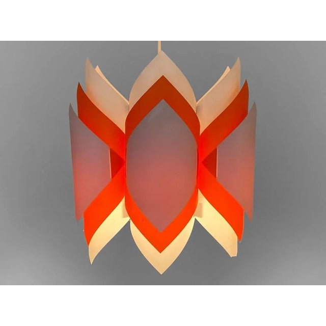 Plastic Balett Pendant Lamp, Denmark, 1972, in Worn conditions. Designed 1970 to 1979 I have official proof of...