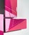 David E. Peterson, Puzzle #122: Pink Colorful Geometric Abstract Wall Sculpture, 2024, Wood and Resin For Sale - Image 4 of 6