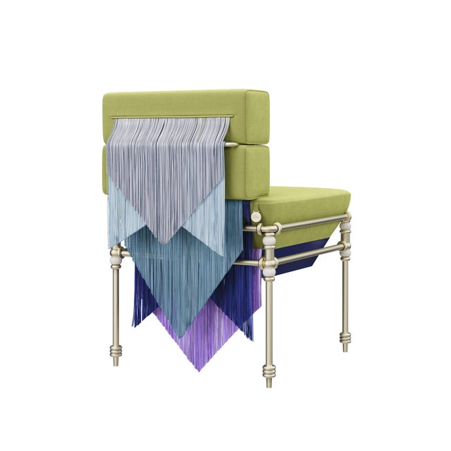 Blue Seraphine Dining Chair by Ottiu For Sale - Image 8 of 18