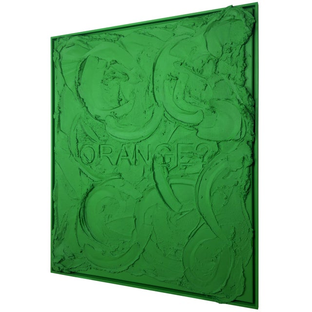 Contemporary Giuseppe Castellano for GC Light Italia, Orange?, 2026, Concrete on Canvas For Sale - Image 3 of 5