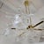 Transparent 1990s Mid Century Modern Murano Glass and Brass Chandelier For Sale - Image 8 of 15