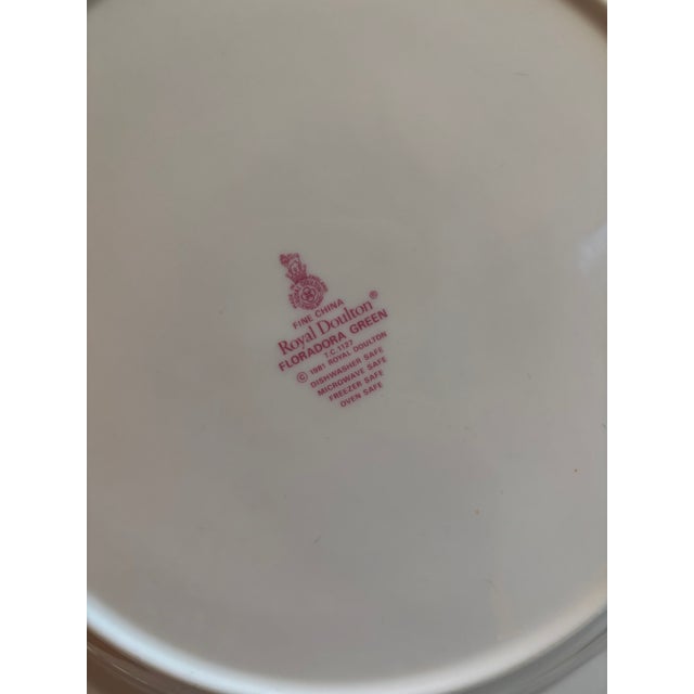 Green 1990s Royal Doulton Flora Dora Green China - Set of 36 For Sale - Image 8 of 11