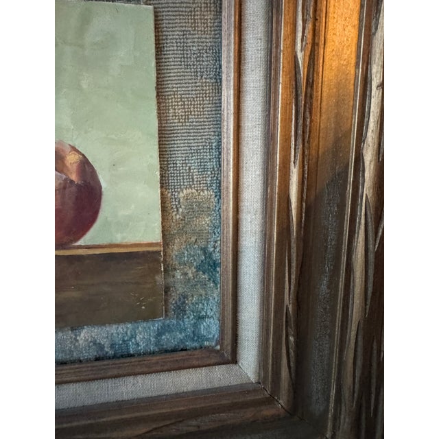 Contemporary Gouache Peach, Framed For Sale - Image 9 of 11