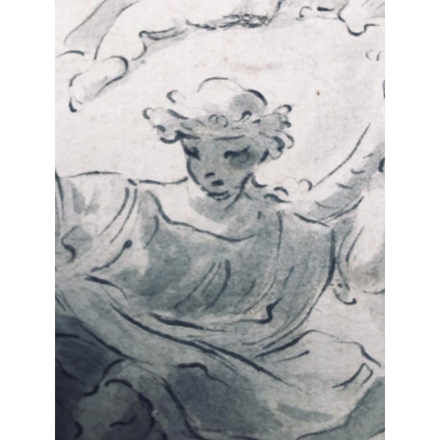 18th Century 18th Century Original Drawing, Circle of Giovanni Battista Tiepolo For Sale - Image 5 of 11