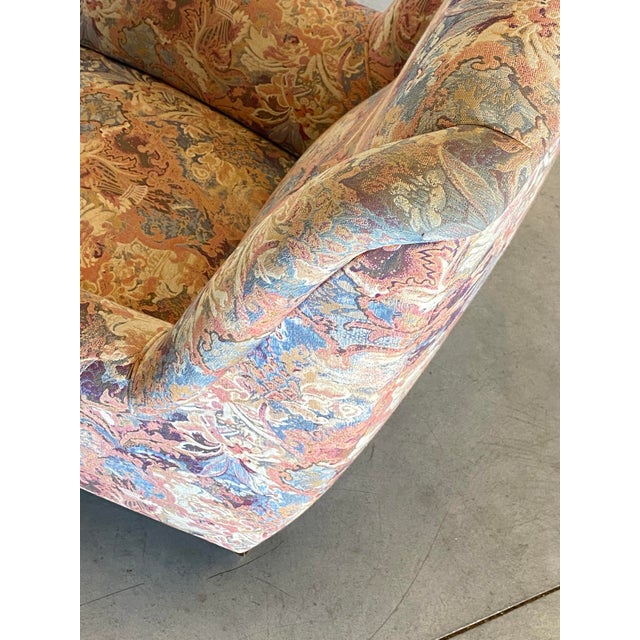 Vintage Chairs with Poufs, 1960s, Set of 3 For Sale - Image 13 of 16