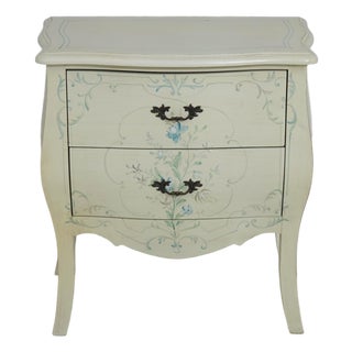 Venetian Paint Decorated Bombe Chest Accent Commode For Sale