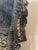 Shabby Chic 1990s Embroidered Velvet Pillow With Glass Bead Fringes by Queen For Sale - Image 3 of 6