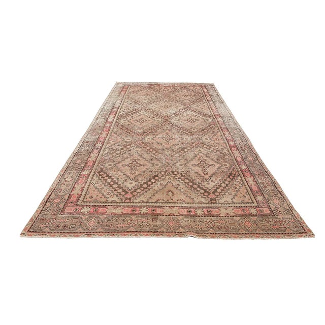 Antique handknotted decorative wool Khotan rug. Approximatelly 70-80 years old. In very good condition.