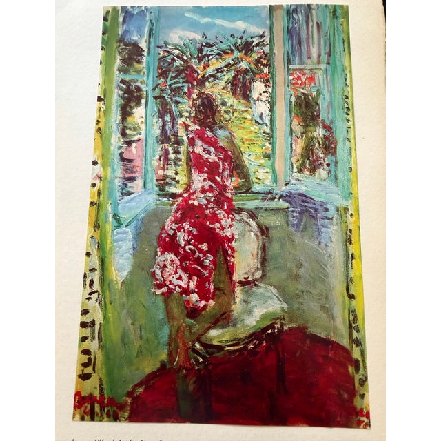 This is a vintage original print by Romanian-born artist Dimitrie Berea entitled “Jeune Fille à la Fenêtre” (Young Girl by...