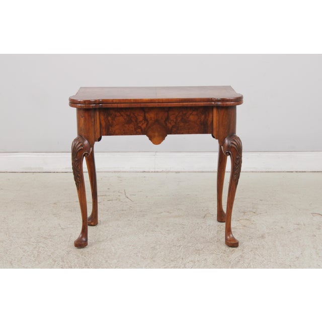 Age: c1890-1910 Details: Made in England Older Nicely Distressed Finish George II Style Flip Top Fine Carved Details High...