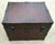 L.E. MORRISON 19th century storage flat top trunk. leather and metal with iron locks and original hardware and original...