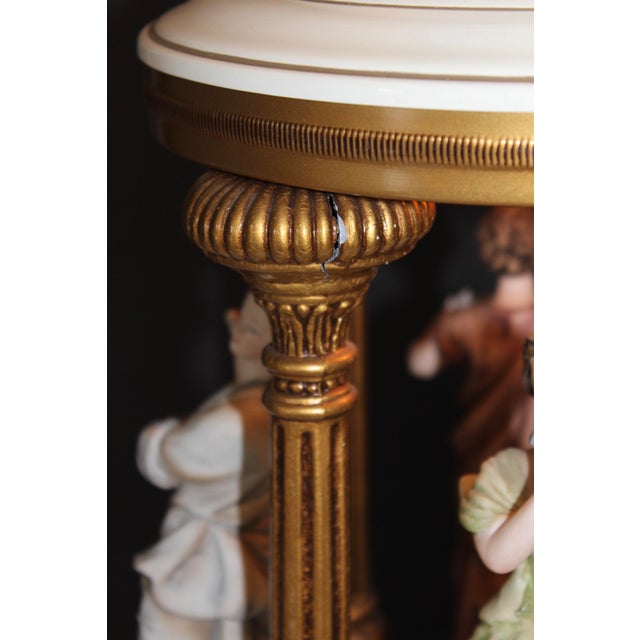 Large Architectural Antique Figural Greek Roman Goddess Muse Porcelain