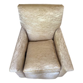 Attributed to Gregorius Pineo Amsterdam Reclining Chair — Custom Gold Upholstery For Sale