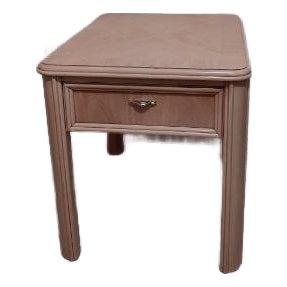 1980s Nightstand or End Table Washwood One Drawer Thomasville For Sale