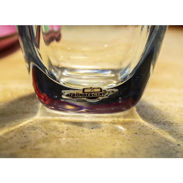 Glass Glass Vases by Asta Strömberg for Strömbergshytt, 1960s, Set of 2 For Sale - Image 7 of 16