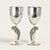 Emilia Castillo Vintage Set of Eight Silver on Copper Goblets or Stemware With Parrots For Sale - Image 4 of 11