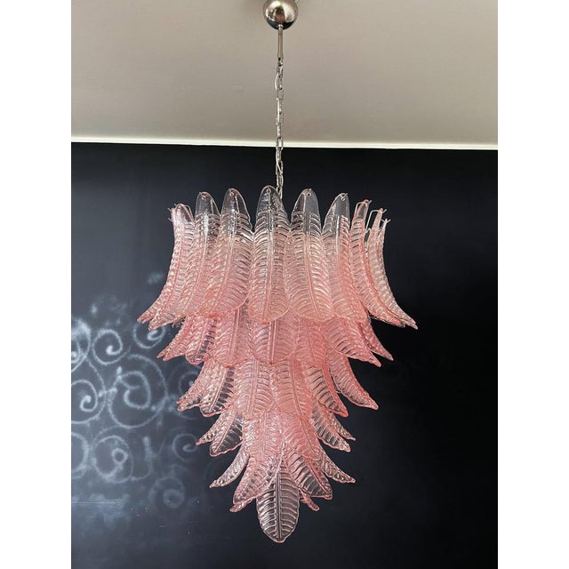 Murano Leaves Chandelier, 1980s For Sale - Image 14 of 15
