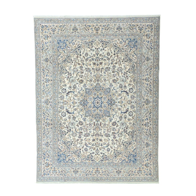 Hand-Knotted Middle Eastern Rug with Silk Details For Sale - Image 13 of 13