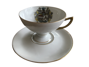 Porcelain Cup and Saucer from Geierstahl, 1950s, Set of 2