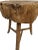 Rustic 19th Century Antique French Butcher Walnut Chopping Block, Side Table For Sale - Image 10 of 12