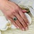 Natural Tourmaline Diamond Ring 14k W Gold 4.2 TCW Certified For Sale - Image 9 of 16