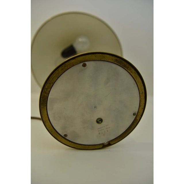 Swedish Modern Brass and Leather Table Lamp by Einar Bäckström, 1930s For Sale - Image 11 of 13