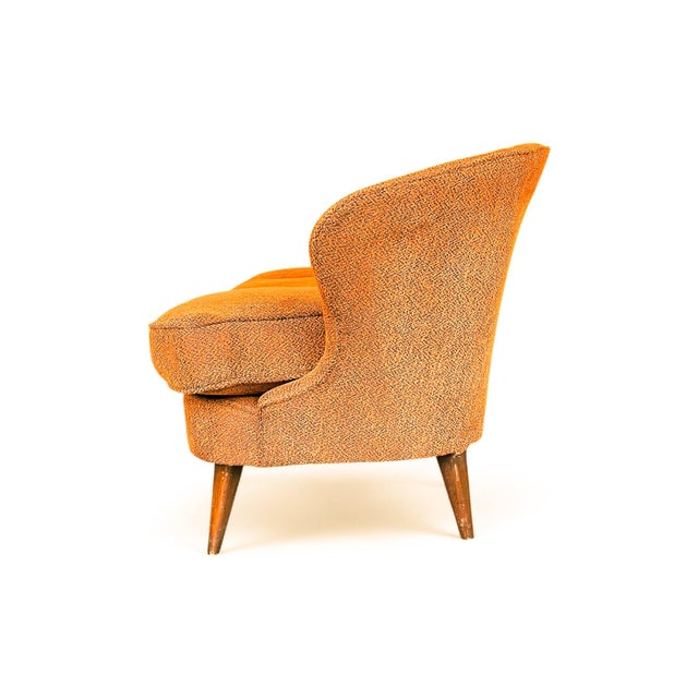 “Concha” Sofa in Hardwood & Chenille, Joaquim Tenreiro, 1960s For Sale - Image 10 of 13