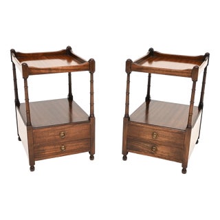 Antique Georgian Style Side Tables, 1950, Set of 2 For Sale