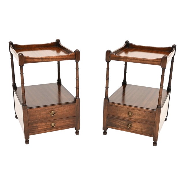 Antique Georgian Style Side Tables, 1950, Set of 2 For Sale