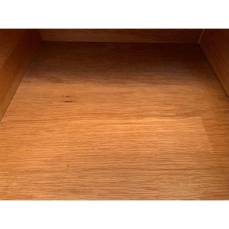 Brown 1950s Ramseur MCM Chest of 5 Drawers With Removable Glass Top For Sale - Image 8 of 18