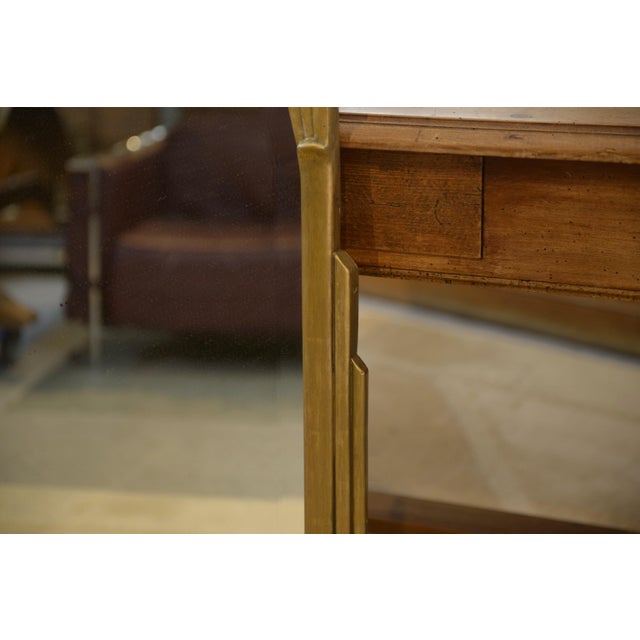 Wood Art Deco Mirror with Beveled Glass, 1930s For Sale - Image 7 of 8