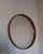 Wood Scandinavian Round Teak Wall Mirror, 1960s For Sale - Image 7 of 8