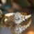 Contemporary Kai Oliveleaf Halo 2.4ctw Oval Lab Grown Diamond Ring in 14k Gold (All Sizes Available) For Sale - Image 3 of 10