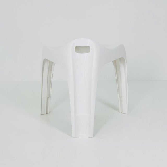 Alexander Begge Mid-Century Modern Space Age White Taboret Stool by Alexander Begge for Casala, 1970s For Sale - Image 4 of 11