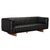 Black NOIR Khann Sofa, Ebony Black Leather For Sale - Image 8 of 8